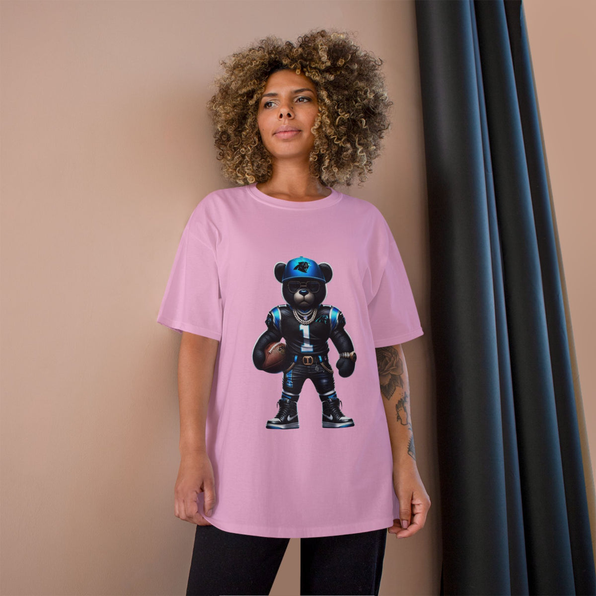 Panthers Champion T-Shirt - Cool Bear Football Graphic Tee