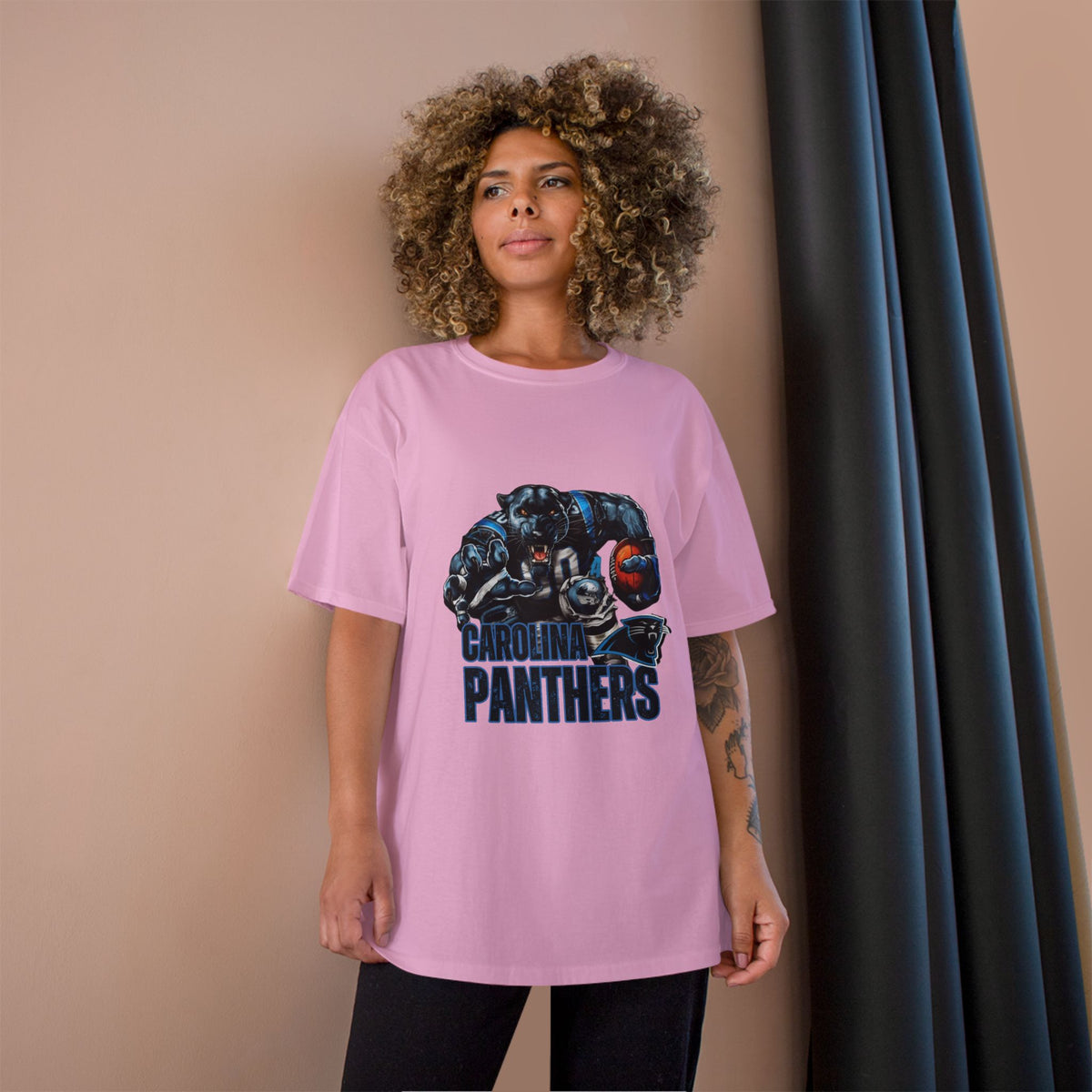 Panthers Champion T-Shirt - Cool Bear Football Graphic Tee