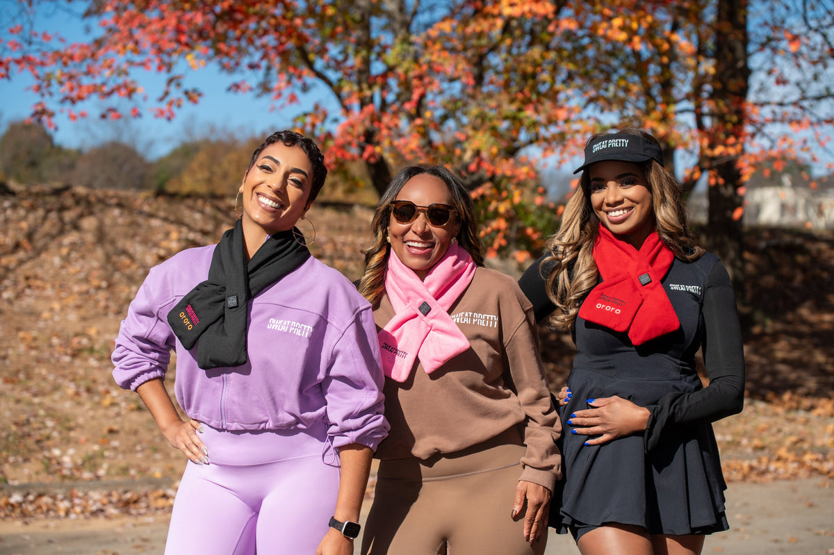 Sweat Pretty Heated Breast Cancer Awareness Scarf
