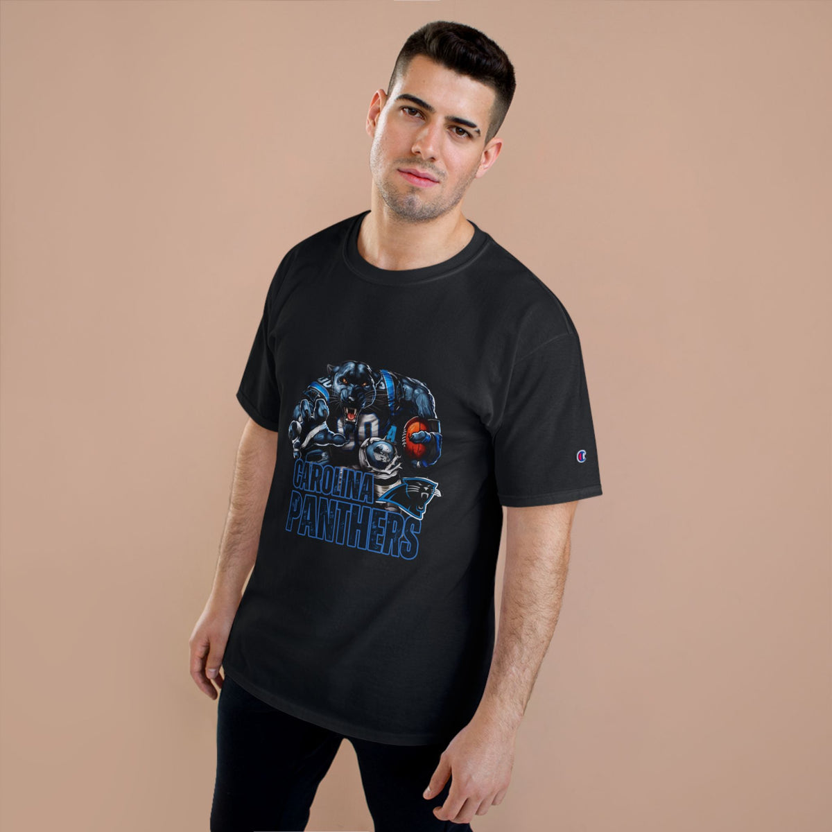 Panthers Champion T-Shirt - Cool Bear Football Graphic Tee
