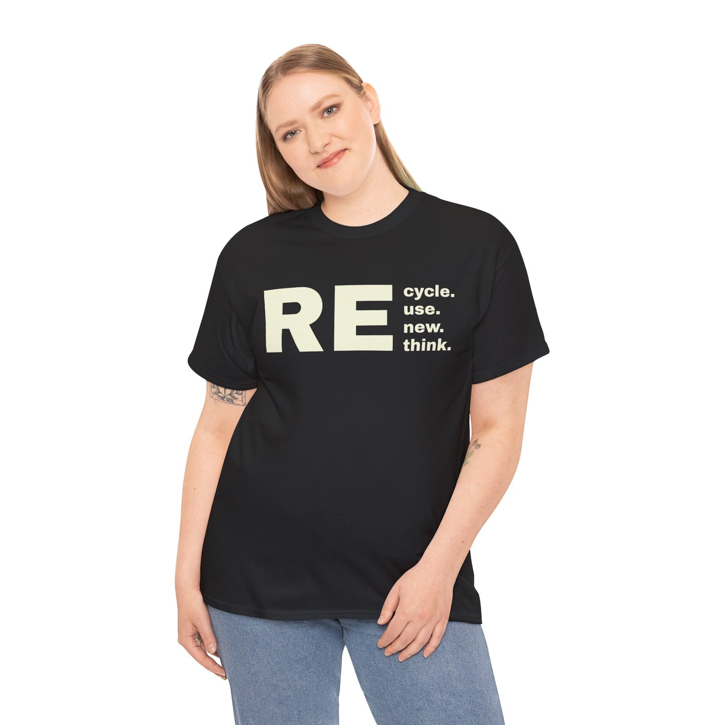 Banned Re Tee. Eco-Friendly Unisex Heavy Cotton Tee - REcycle | Use. Now. Think. | Sustainable Fashion | Gift for Environmentalists | Conscious Living