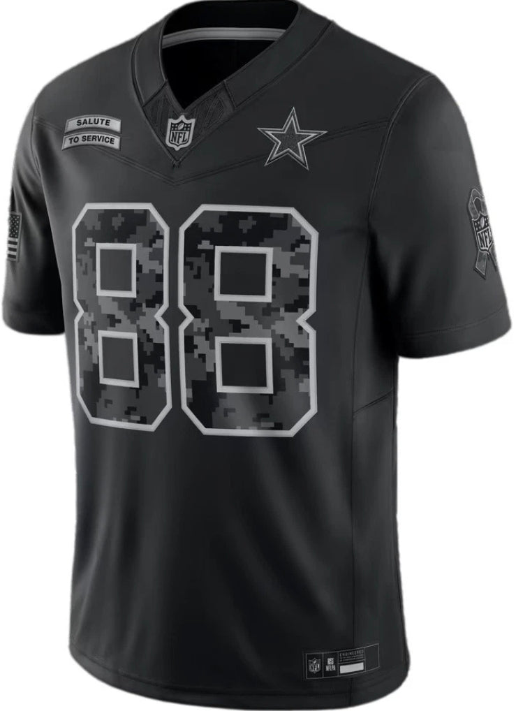 Lamb #88 Black Football Jersey