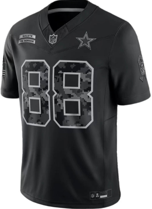 Lamb #88 Black Football Jersey