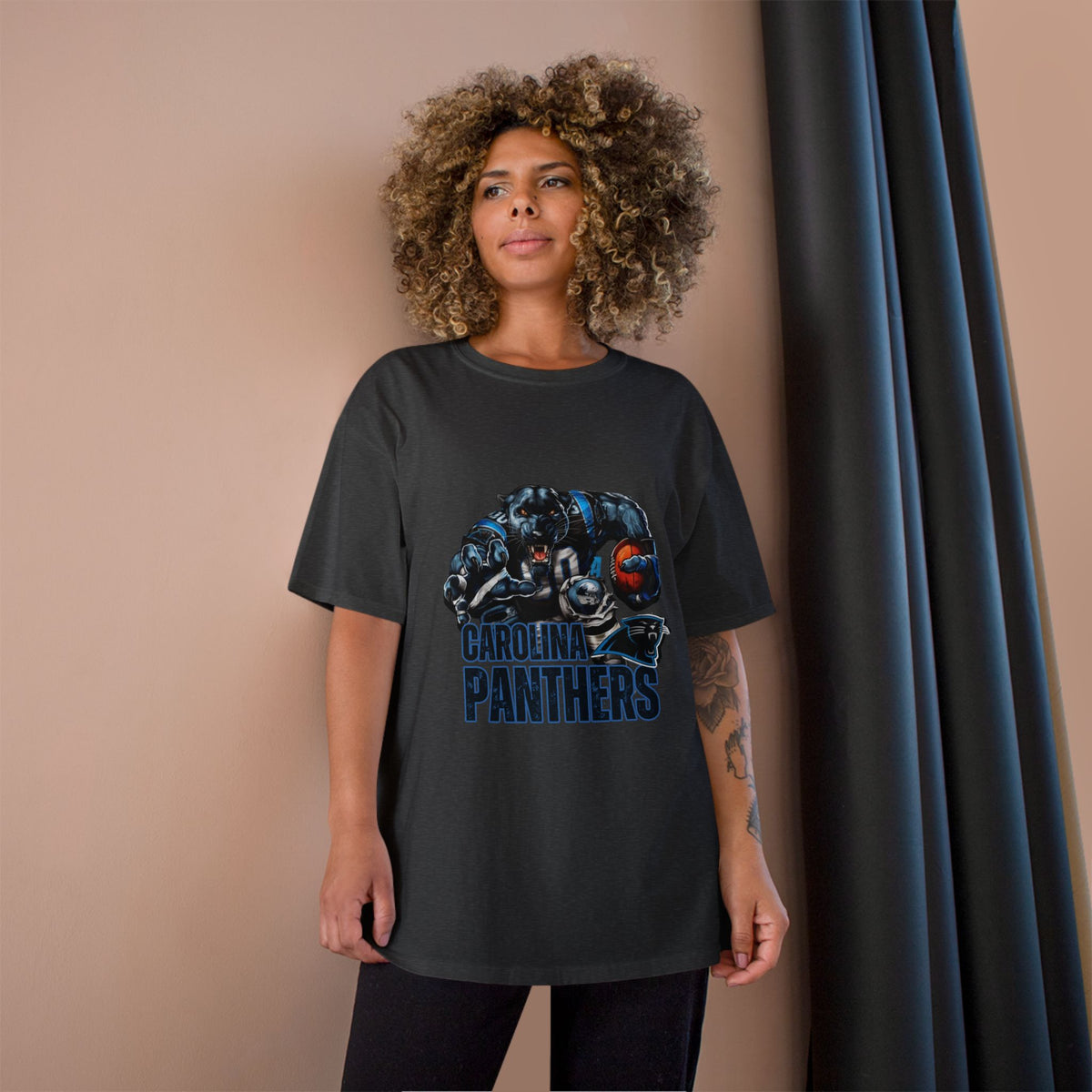 Panthers Champion T-Shirt - Cool Bear Football Graphic Tee