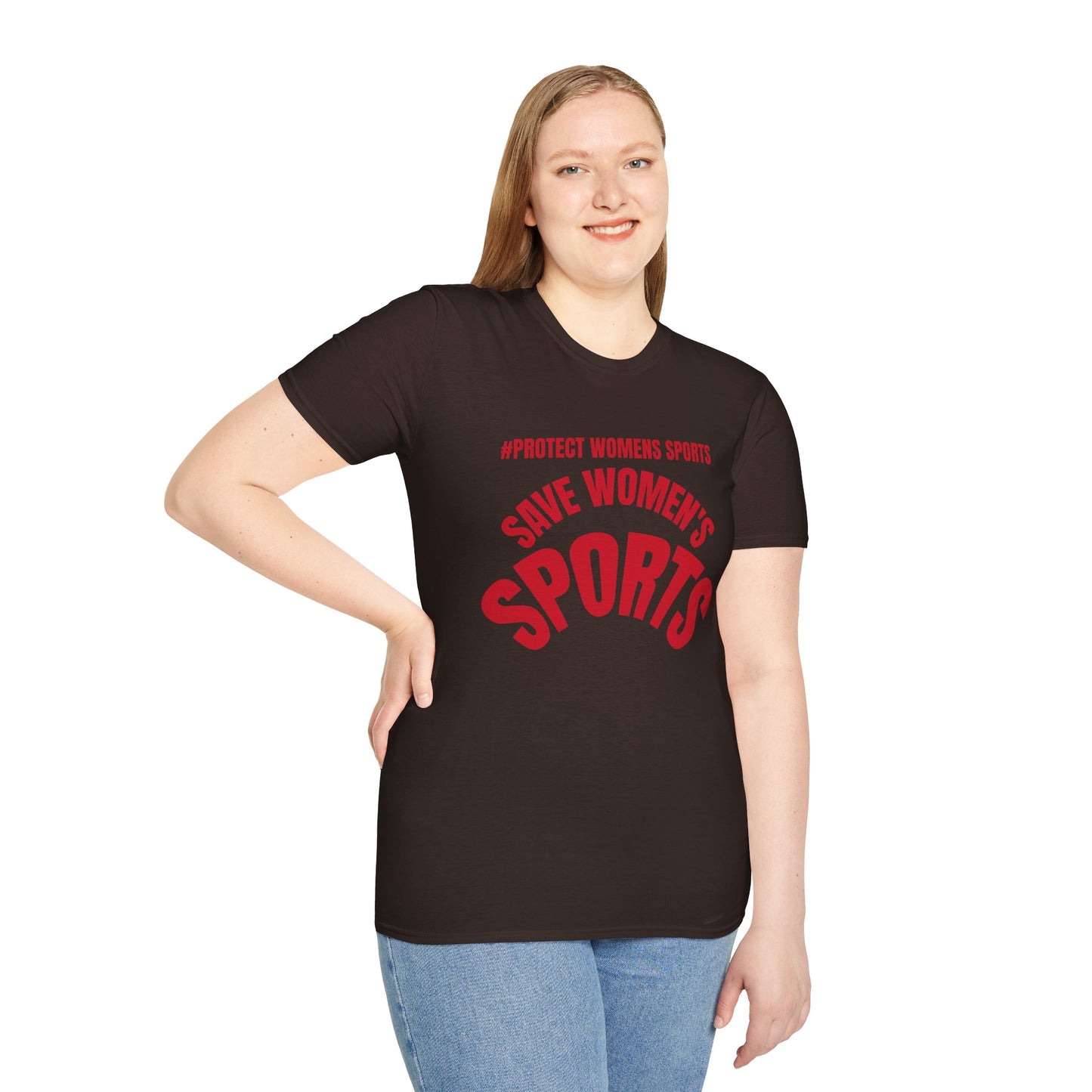 Save Women's Sports Unisex T-Shirt | Empowerment Tee, Feminist Shirt, Athletic Wear, Gift for Activists, Campaign Merchandise