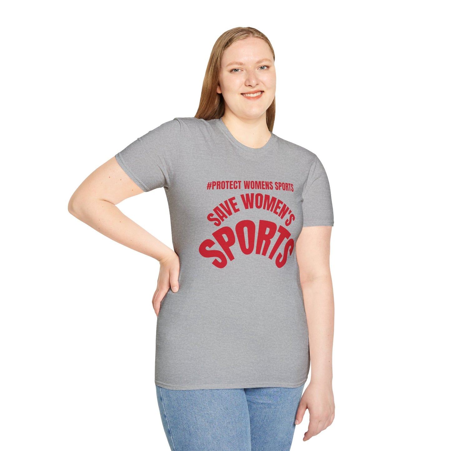Save Women's Sports Unisex T-Shirt | Empowerment Tee, Feminist Shirt, Athletic Wear, Gift for Activists, Campaign Merchandise