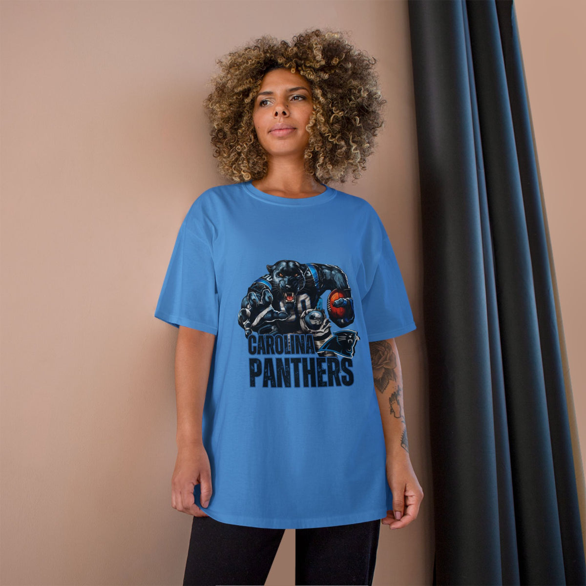 Panthers Champion T-Shirt - Cool Bear Football Graphic Tee