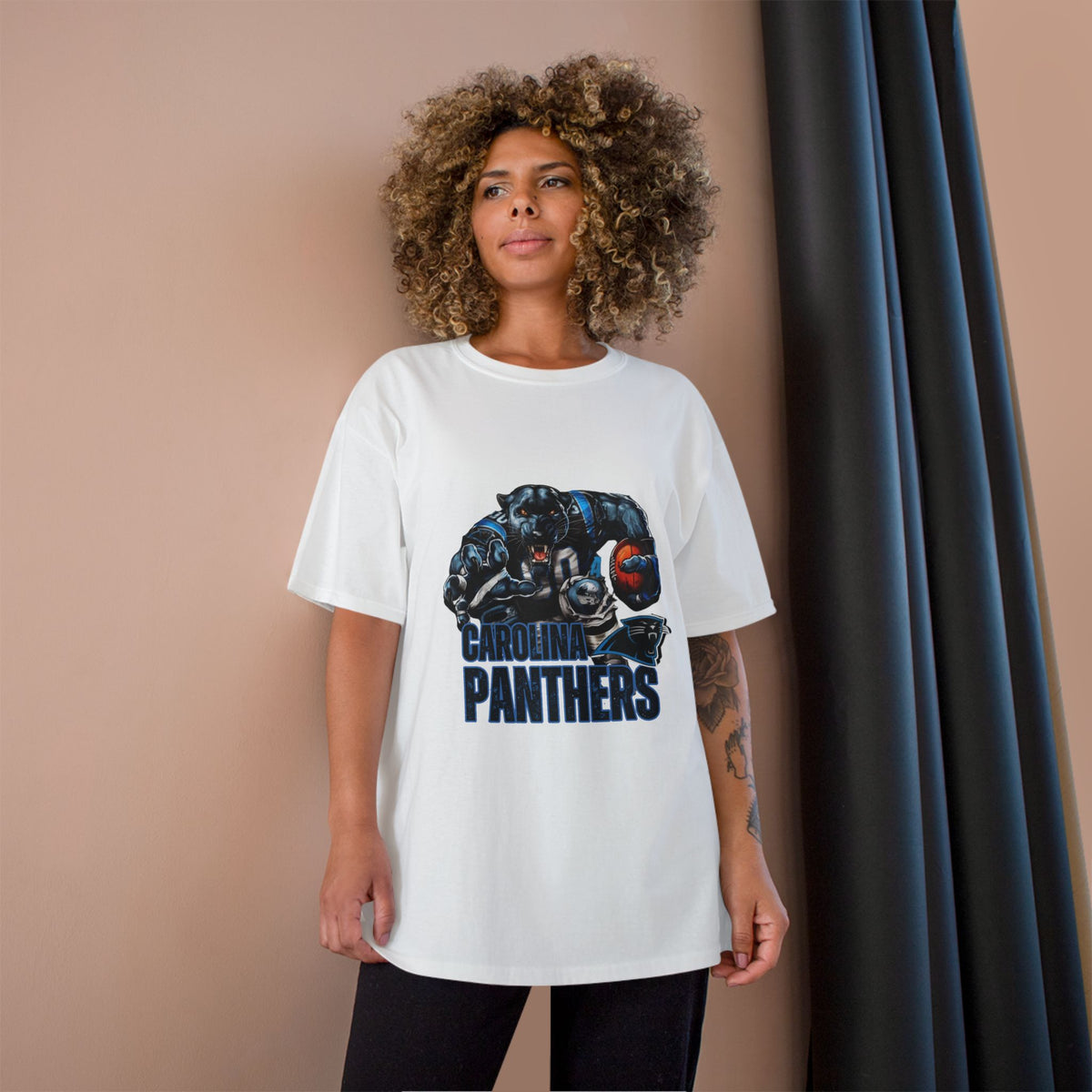 Panthers Champion T-Shirt - Cool Bear Football Graphic Tee