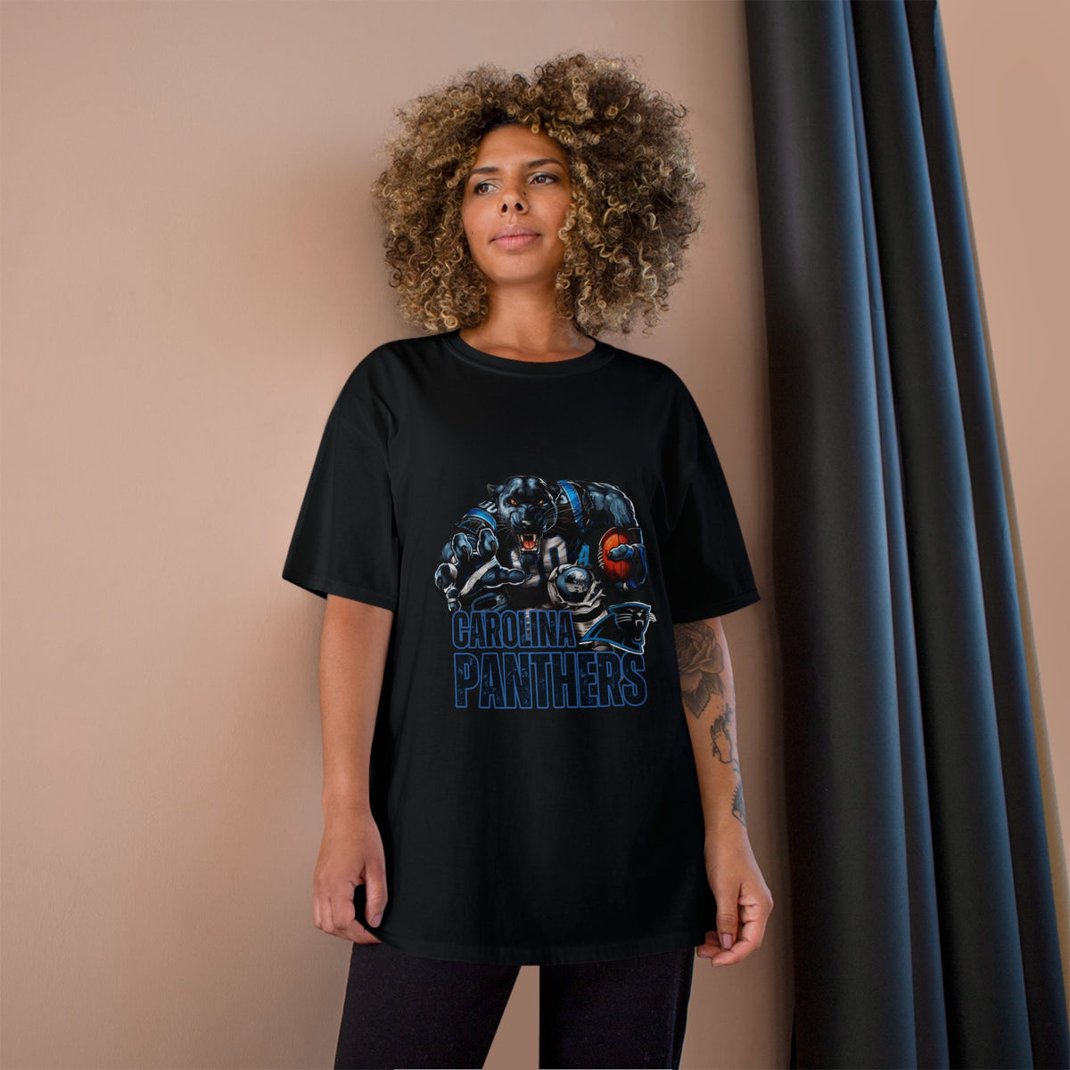 Panthers Champion T-Shirt - Cool Bear Football Graphic Tee