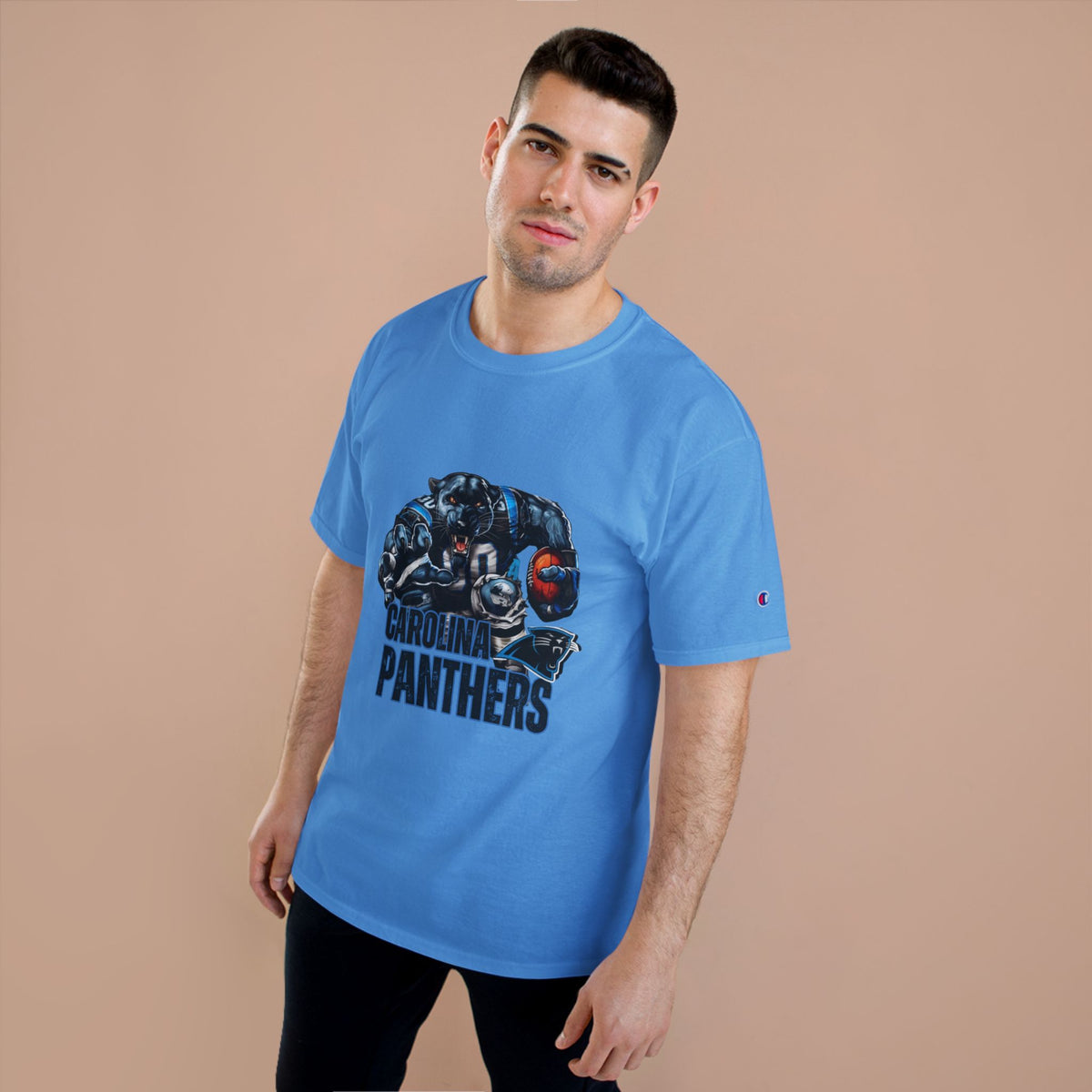 Panthers Champion T-Shirt - Cool Bear Football Graphic Tee