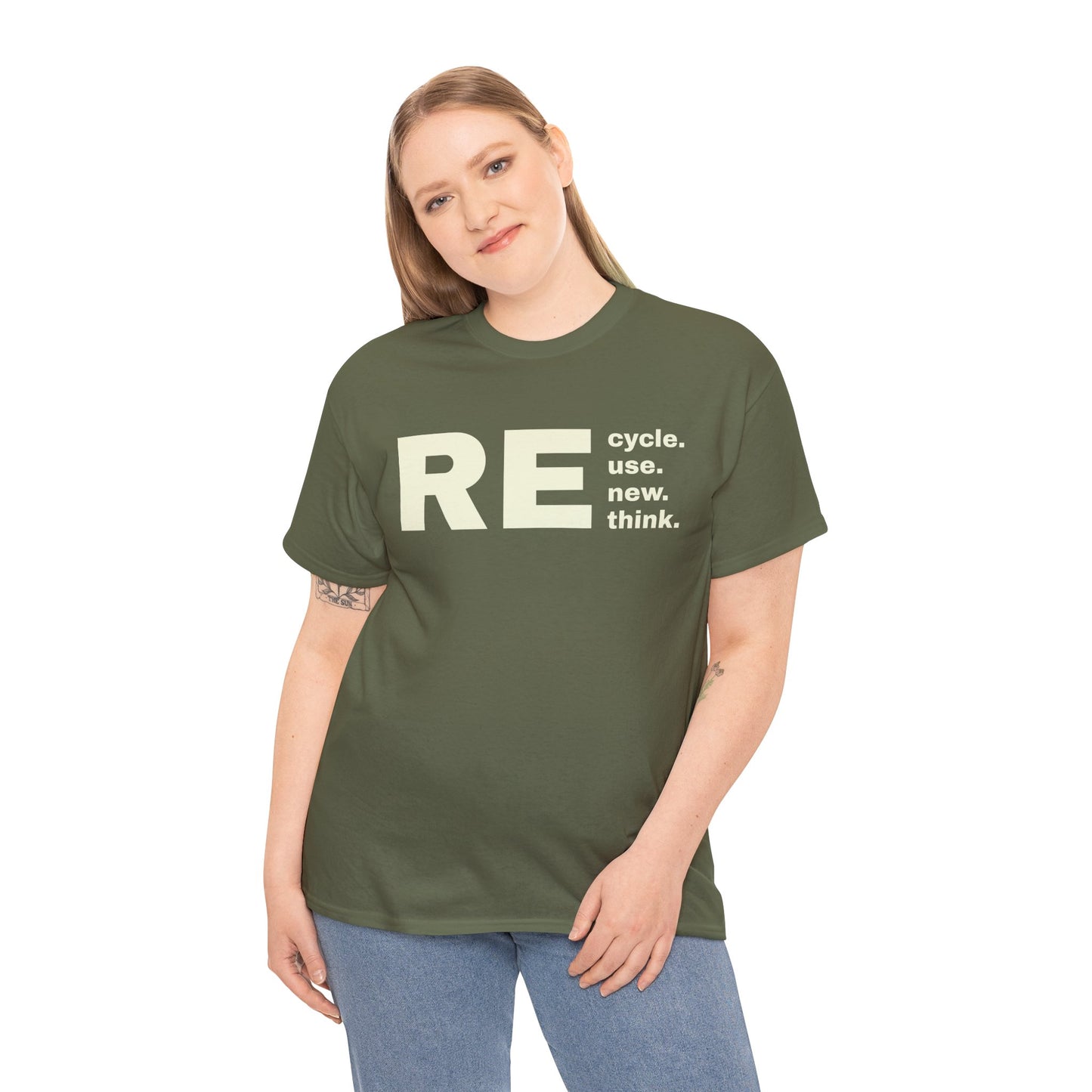 Banned Re Tee. Eco-Friendly Unisex Heavy Cotton Tee - REcycle | Use. Now. Think. | Sustainable Fashion | Gift for Environmentalists | Conscious Living