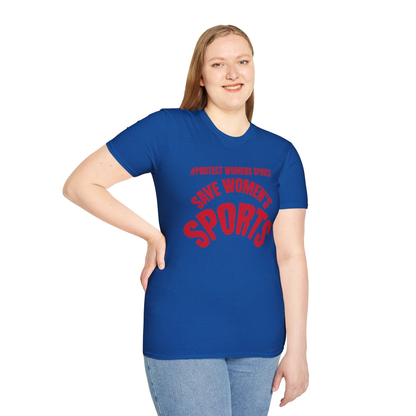 Save Women's Sports Unisex T-Shirt | Empowerment Tee, Feminist Shirt, Athletic Wear, Gift for Activists, Campaign Merchandise