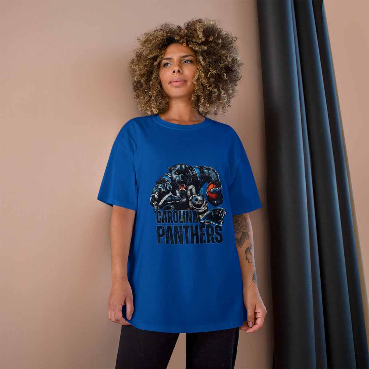 Panthers Champion T-Shirt - Cool Bear Football Graphic Tee