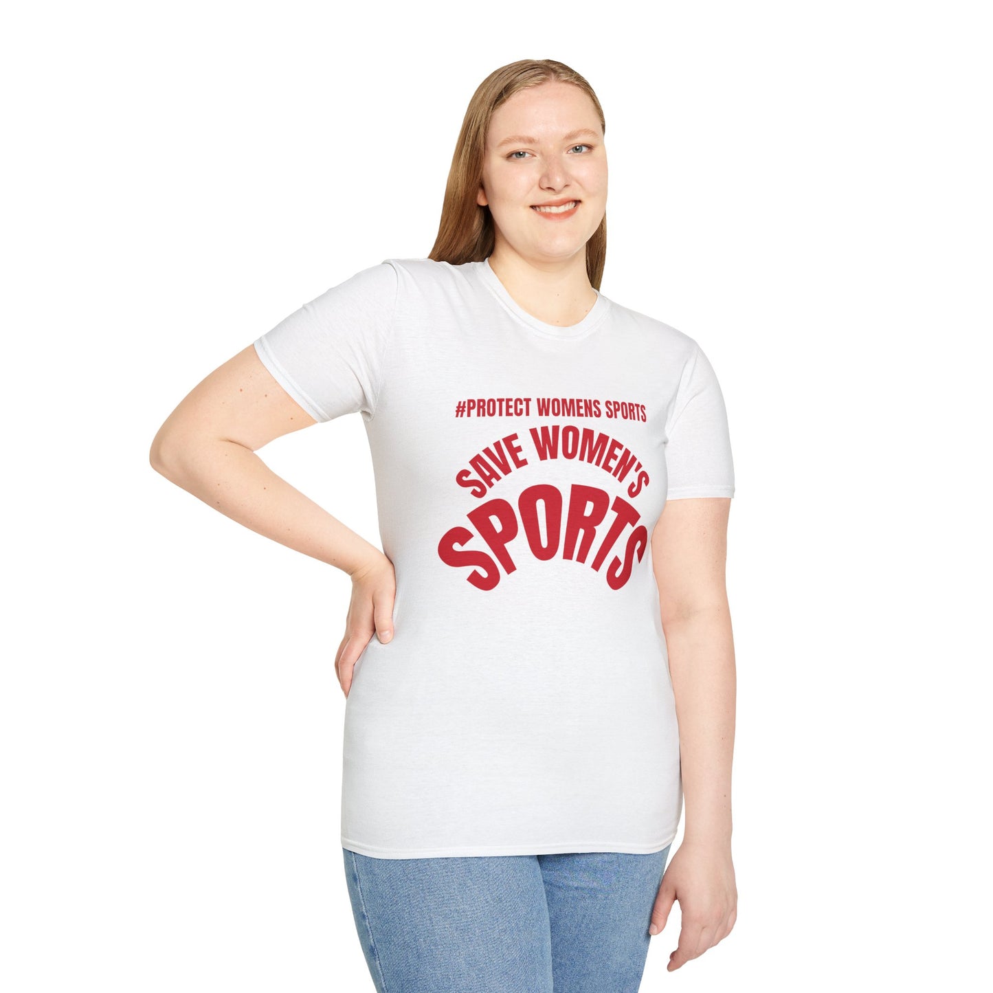 Save Women's Sports Unisex T-Shirt | Empowerment Tee, Feminist Shirt, Athletic Wear, Gift for Activists, Campaign Merchandise