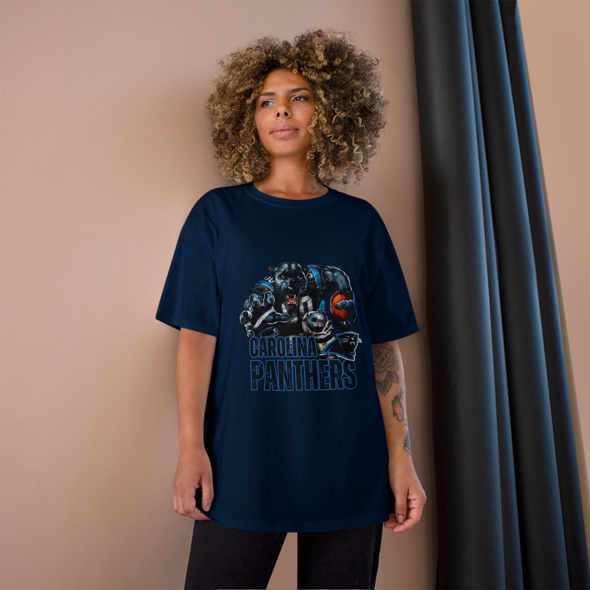 Panthers Champion T-Shirt - Cool Bear Football Graphic Tee