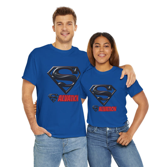 Superman Aviation Unisex Heavy Cotton Tee, Gift for Aviation Lovers, Comic Book Themed, Casual Wear, Birthday Party Shirt