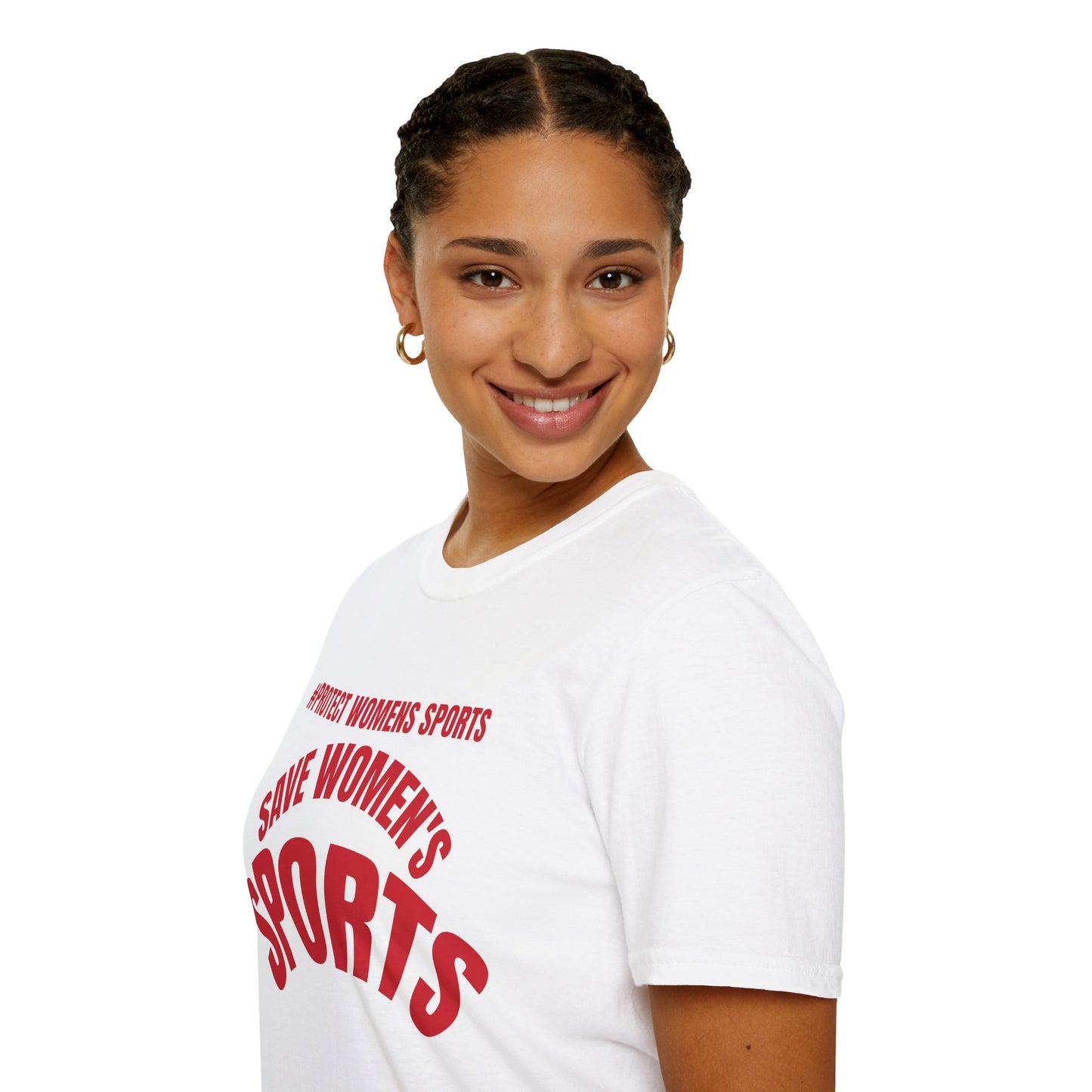 Save Women's Sports Unisex T-Shirt | Empowerment Tee, Feminist Shirt, Athletic Wear, Gift for Activists, Campaign Merchandise