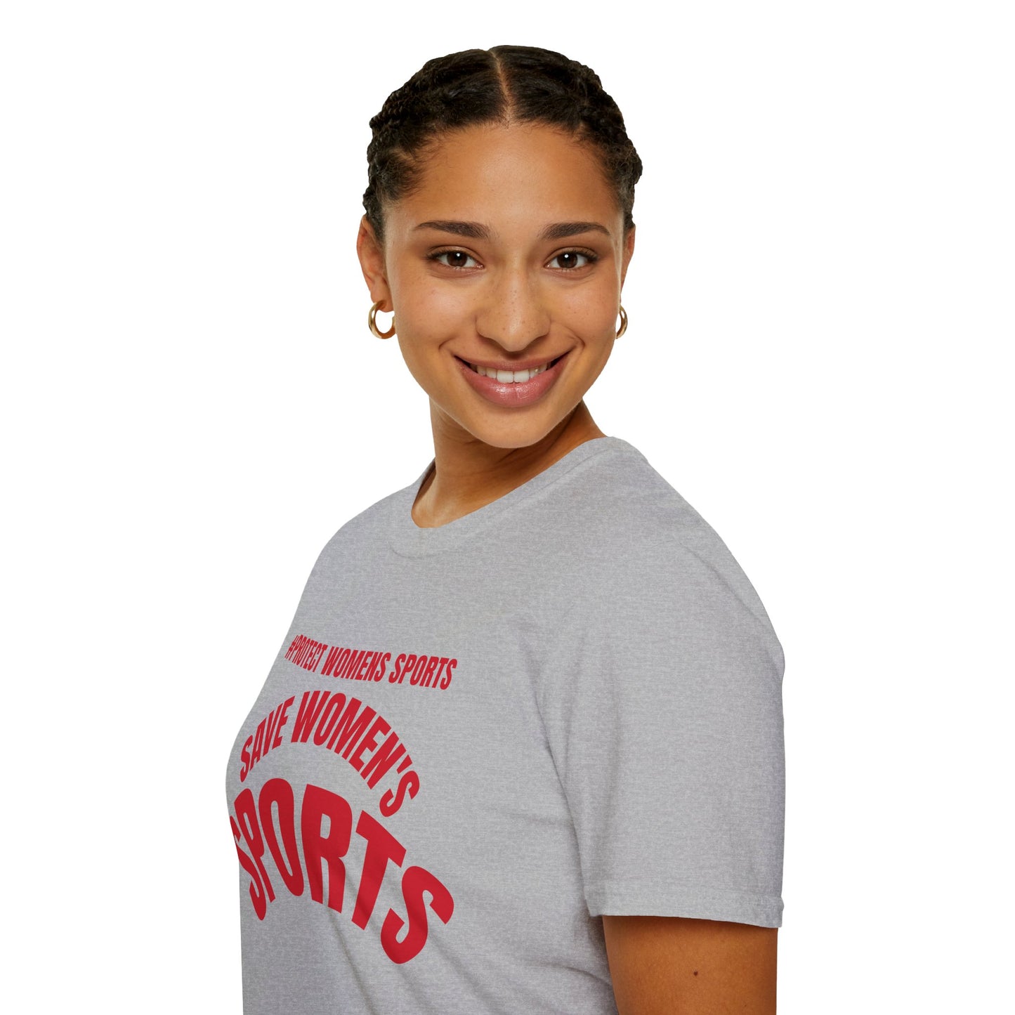 Save Women's Sports Unisex T-Shirt | Empowerment Tee, Feminist Shirt, Athletic Wear, Gift for Activists, Campaign Merchandise