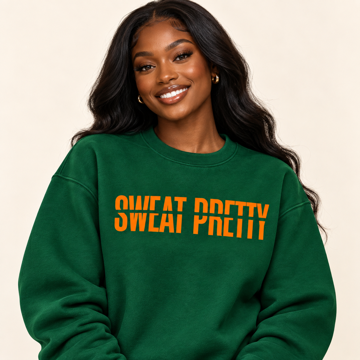 Sweat Pretty Campus Collective Sweatshirt - Green