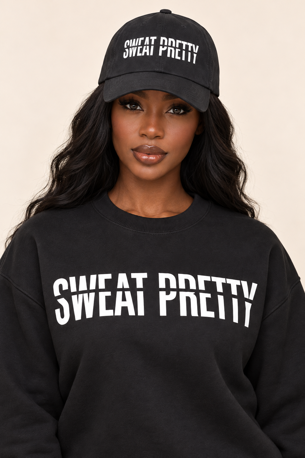 Sweat Pretty Sweatshirt - Black/ white