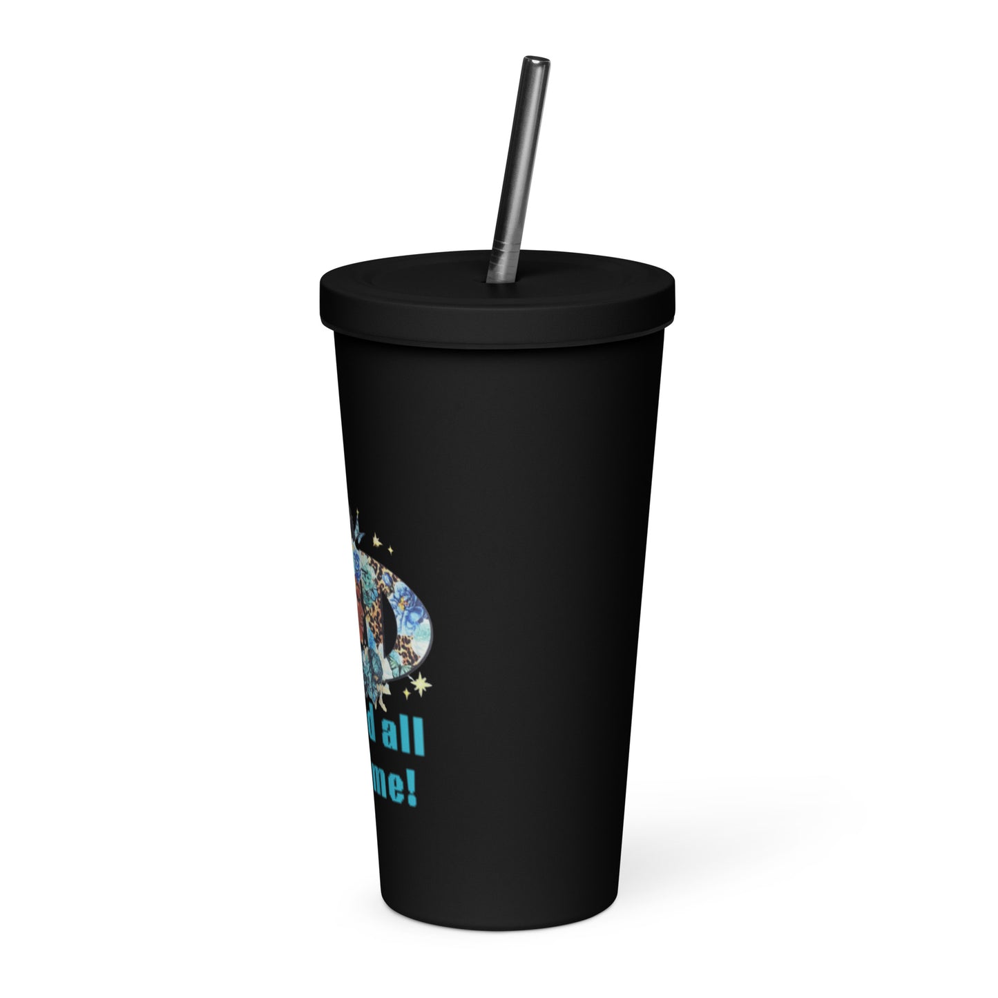 God is Good Insulated tumbler with a straw