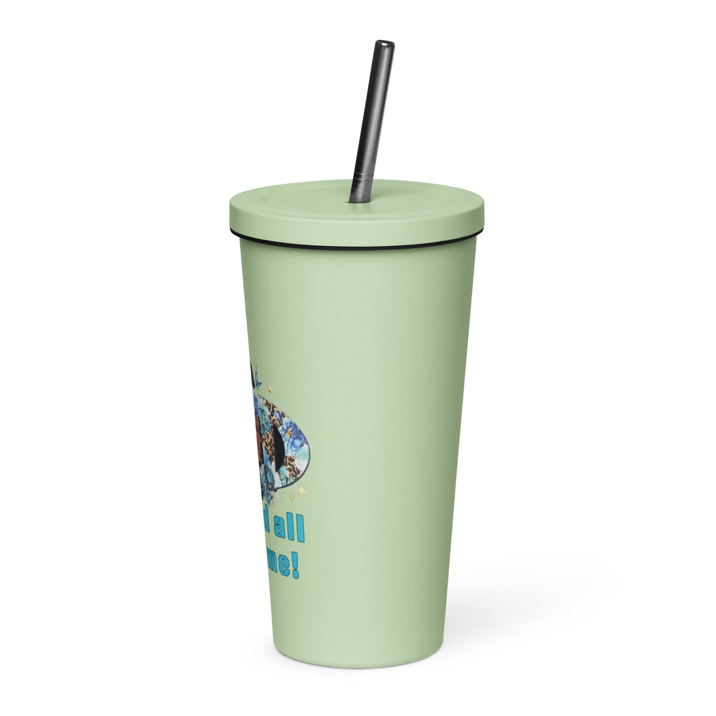 God is Good Insulated tumbler with a straw