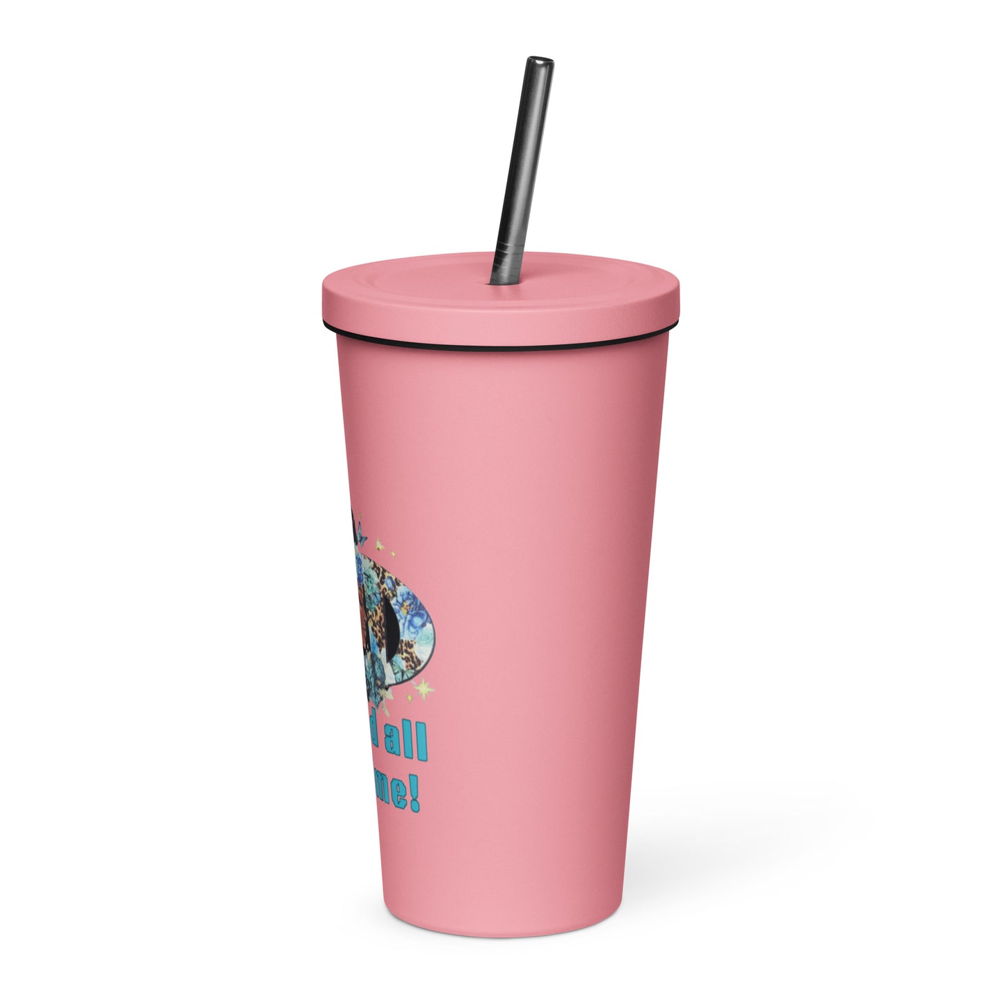 God is Good Insulated tumbler with a straw