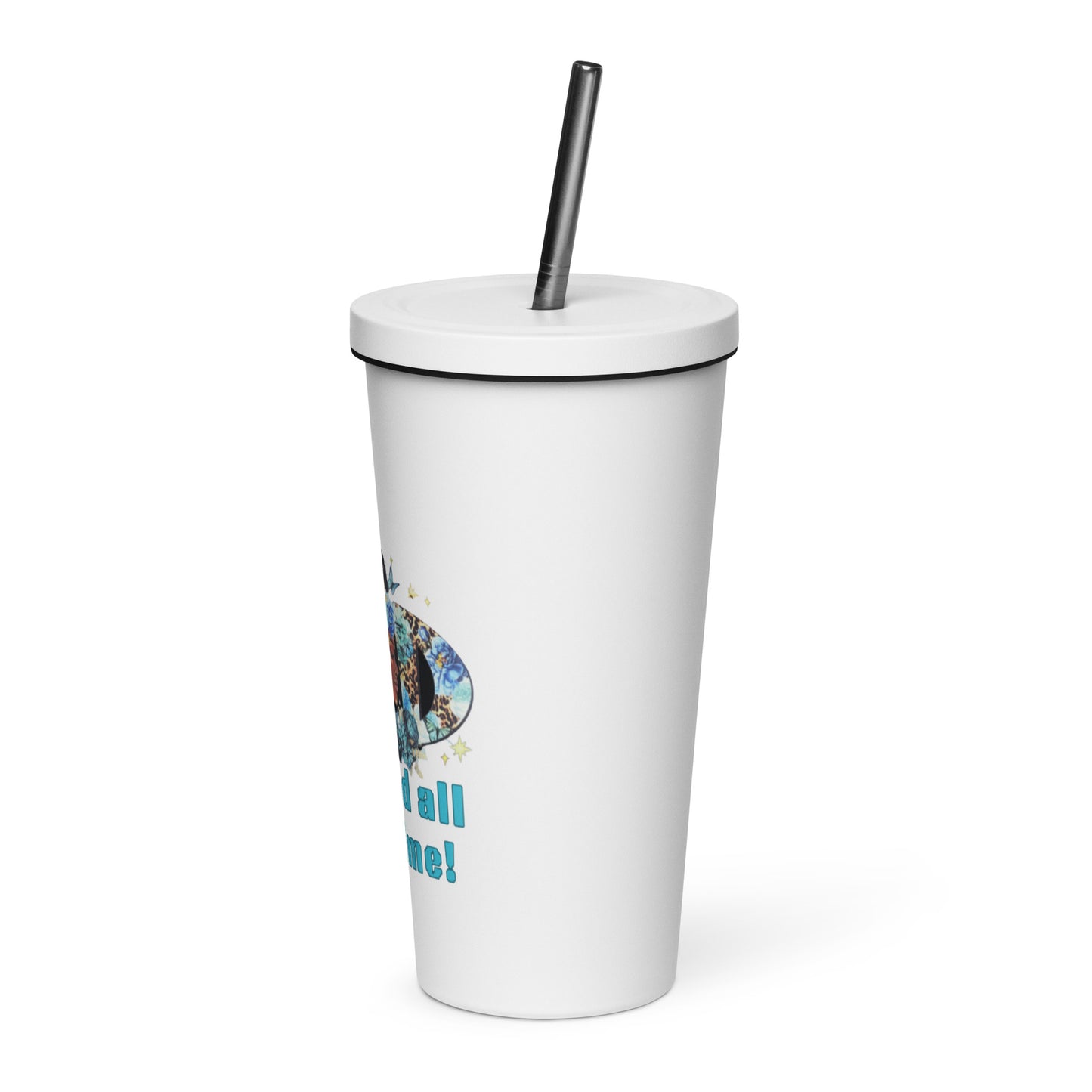 God is Good Insulated tumbler with a straw